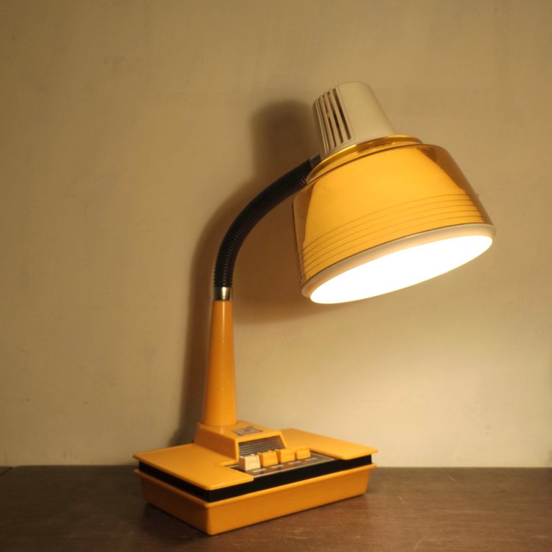 Japan Showa Retro Koizumi Industrial Yellow Firefly Table Lamp Night Light Antique Tea - Lighting - Plastic Orange