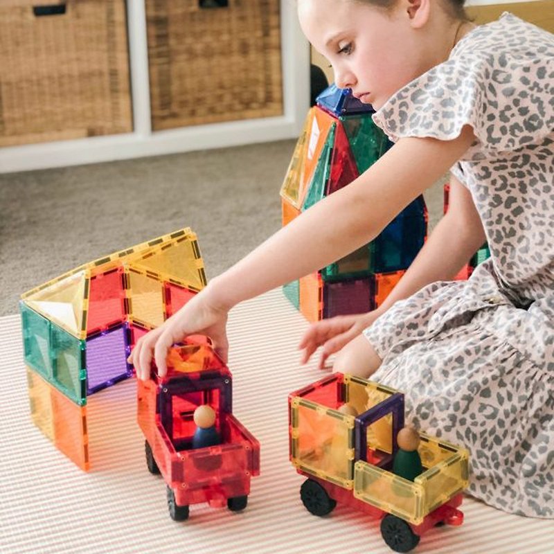 澳洲Connetix彩虹磁力積木-磁力車組(24pc) - 嬰幼兒玩具/毛公仔 - 塑膠 