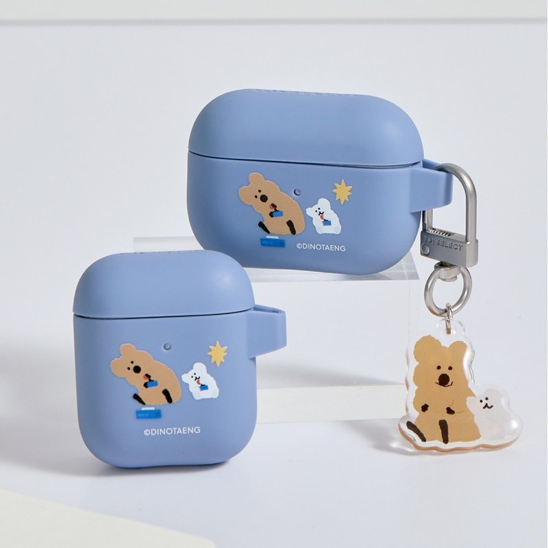 DINOTAENG經典-電玩萌拍強悍防摔AirPods保護套(附吊飾) - AirPods/耳機保護套 - 塑膠 多色