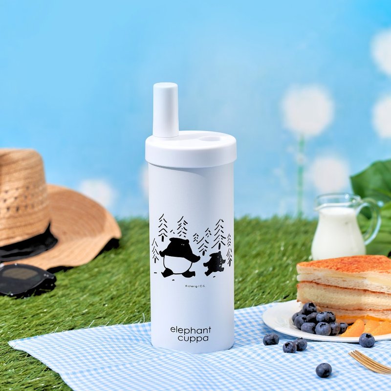 Elephant Cuppa Tapir Joint Elephant Cup S - Mountain Style (720ml) - กระบอกน้ำร้อน - โลหะ ขาว