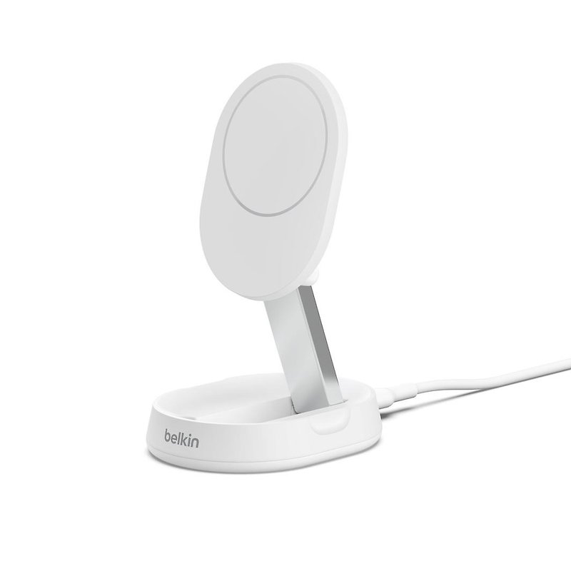 BoostCharge Pro Qi2 可轉換磁性無線充電座 (白色) - 手機配件 - 其他材質 白色