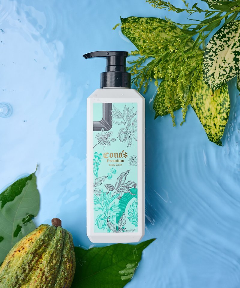 Cocoa plant extract moisturizing shower gel handmade soap recipe (500ml) -Cona's Nina Chocolate - Body Wash - Other Materials 