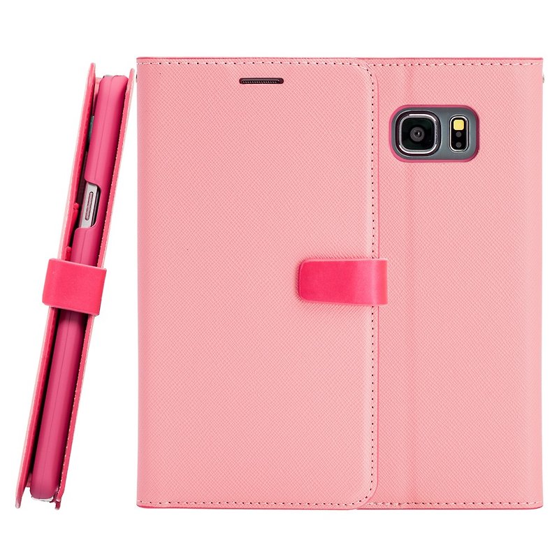CASE SHOP Samsung Galaxy Note 5 special standing side flip leather case - pink (4716779655124) - Other - Other Materials Pink