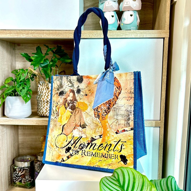 [Handmade] Photo – Generous Zipper – Cultural and Creative Style Lifestyle Bag - Handbags & Totes - Cotton & Hemp Multicolor