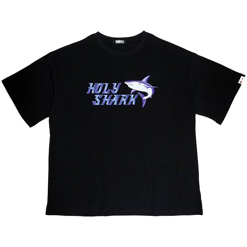 MIT Organic Cotton Wide T-Shirt Templar Shark - เสื้อยืดผู้ชาย - ผ้าฝ้าย/ผ้าลินิน 