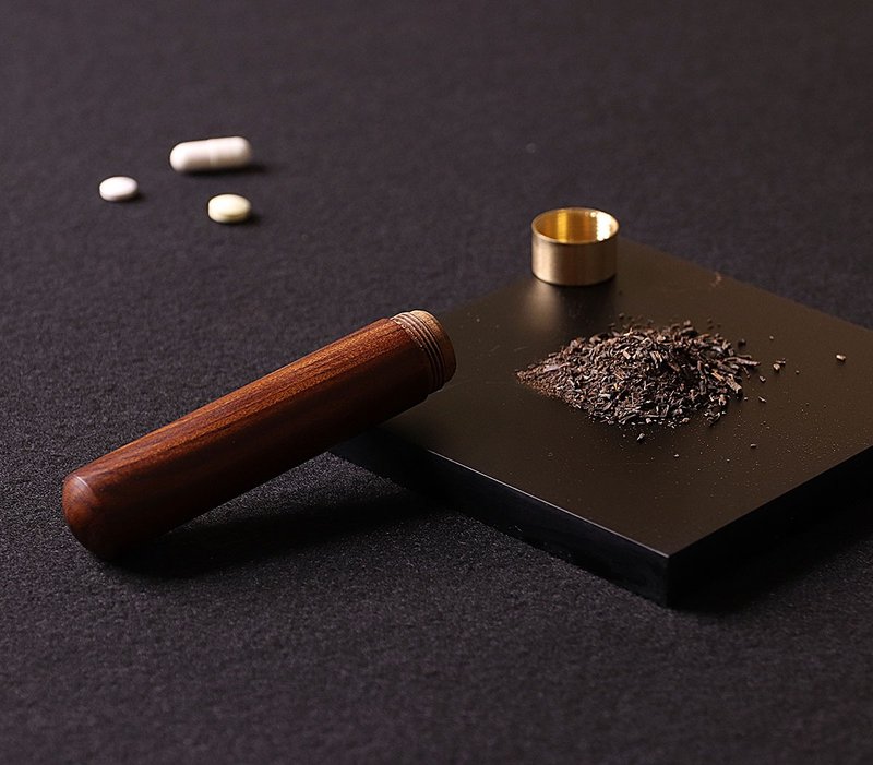 實木隨身儲物管 掌心收好生活儀式感 - 居家收納/收納盒/儲物盒 - 木頭 咖啡色