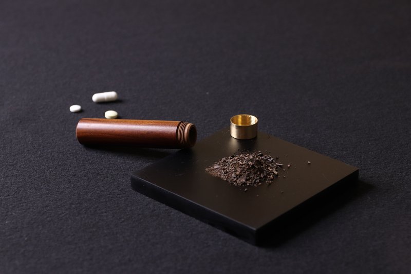 實木隨身儲物管 掌心收好生活儀式感 零錢盒 收納 寵物 - 居家收納/收納盒/儲物盒 - 木頭 咖啡色
