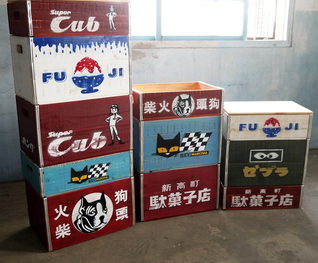 復刻1960s汽水木箱-駄果子店BAKKU老派生活｜居家收納/收納盒/儲物盒