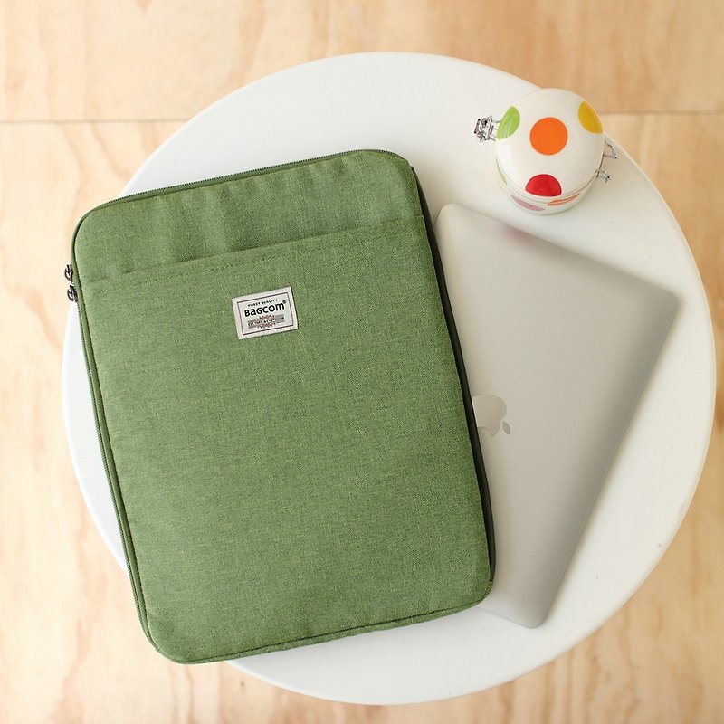 多夾層好用袋(13.5筆電OK)麻綠_105443 - 電腦包/筆電包 - 防水材質 綠色