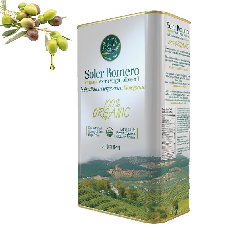 Soler Romero Organic Extra Virgin Olive Oil 3L - Other - Other Metals Green