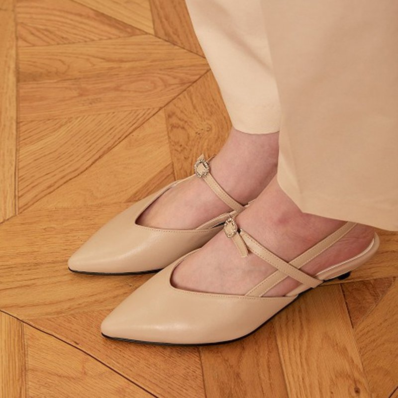PRE-ORDER SPUR 瑪莉珍露跟鞋 SS8005 (Light Beige) - 瑪莉珍鞋 - 其他材質 