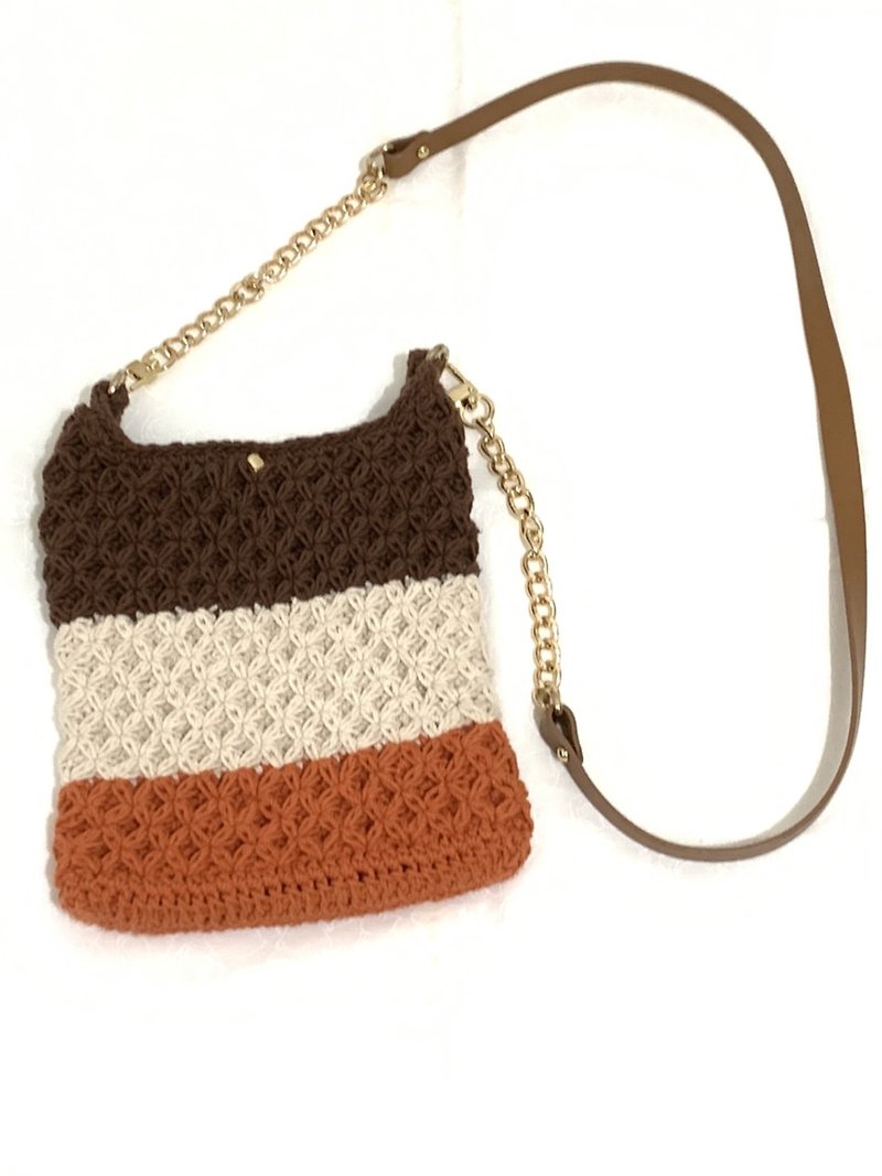 Clover Contrast Crossbody Bag - Messenger Bags & Sling Bags - Cotton & Hemp 