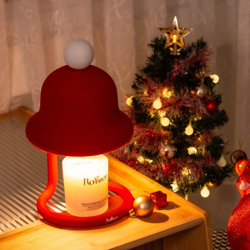 贈40G岩質蠟燭_【聖誕必備款】絨絨鈴鐺造型燈 | 雙配件 | - 緋紅 - 蠟燭/燭台 - 其他金屬 