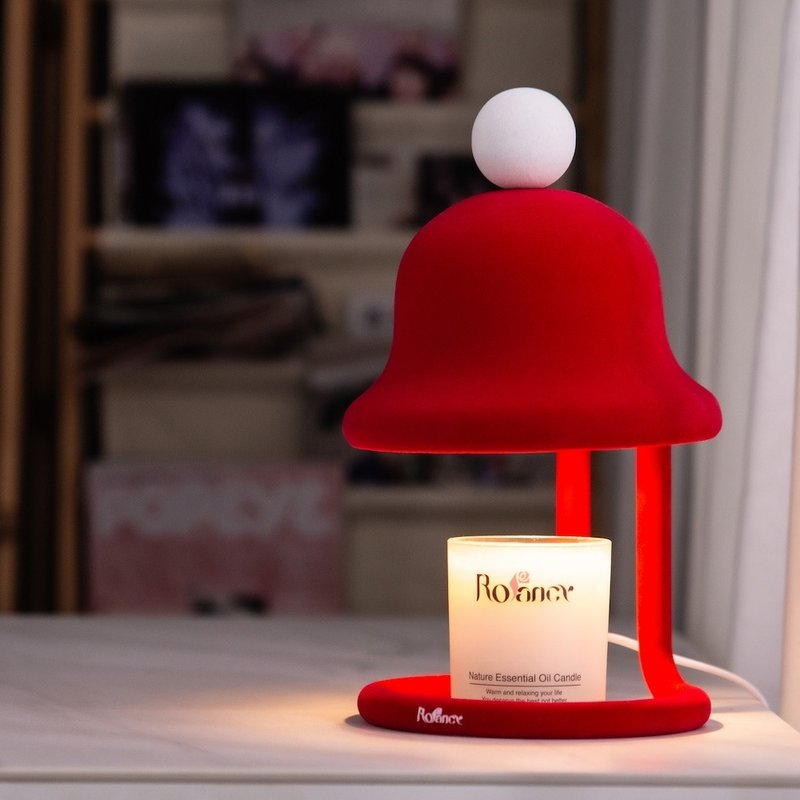 Fluffy Bell Lamp | Dual Accessories |- Crimson - Candles & Candle Holders - Other Metals 