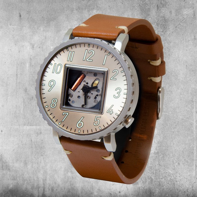 The Coin 天圓地方   |   可換錶面系列   |  -  -  透視石英機芯 - 男裝錶/中性錶 - 不鏽鋼 銀色