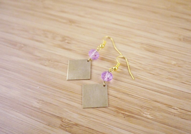 【Night Symphony】 Handmade earrings - Earrings & Clip-ons - Other Metals Multicolor
