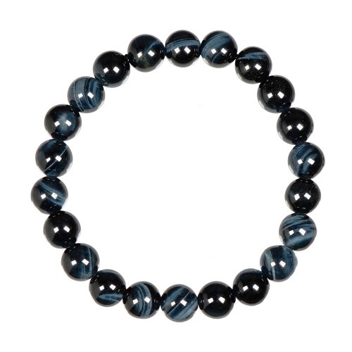 正佳珠寶 Gemsrich Jewelry 【正佳珠寶】藍虎眼石 閃電藍眼 8mm 藍虎眼手珠