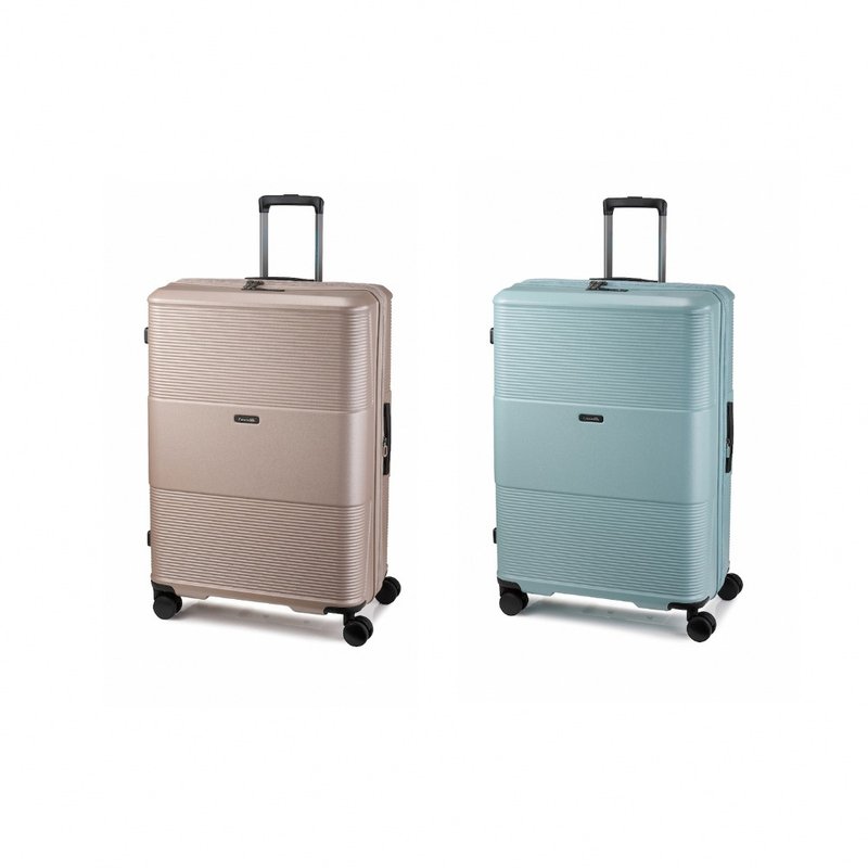 [PC suitcase/24H shipping] Recommended 28-inch anti-theft double-layer zipper silent wheels for overseas luggage - Luggage & Luggage Covers - Plastic Multicolor