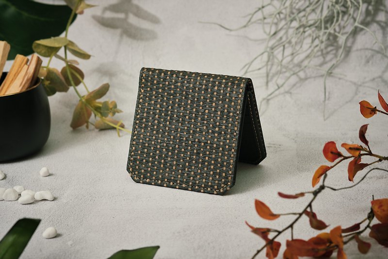 【Environmental Protection and Sustainability】 Weaving Paper Series Paper Wallets - กระเป๋าสตางค์ - กระดาษ สีดำ