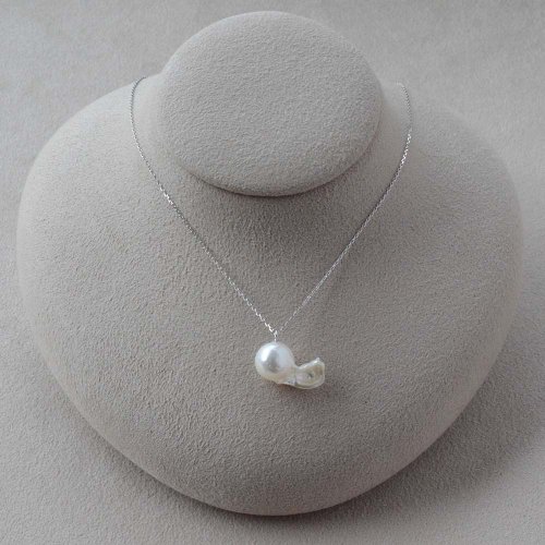 JEWELRY and PEARL FUKUDA Akoya海水珍珠項鍊 K金 日本珍珠 日本製造 巴洛克珍珠 免運