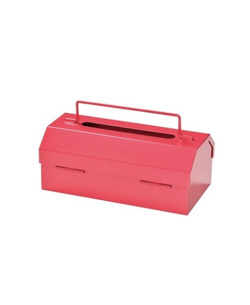 SÜSS Living生活良品 日本Magnets復古工業風多用途大工具箱收納盒/筆盒/面紙盒(紅色)