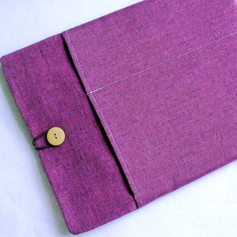 客製化電腦保護套 筆電包 電腦包 平板套 行政型紫色 (M-242) - 電腦包/筆電包 - 棉．麻 紫色