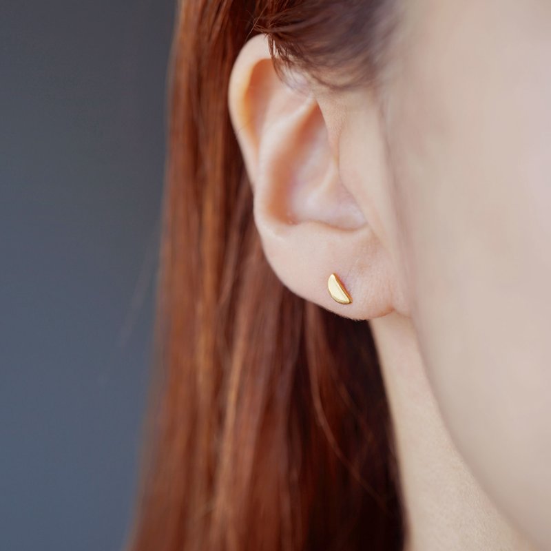 SV925 Half Earrings - ต่างหู - โลหะ หลากหลายสี