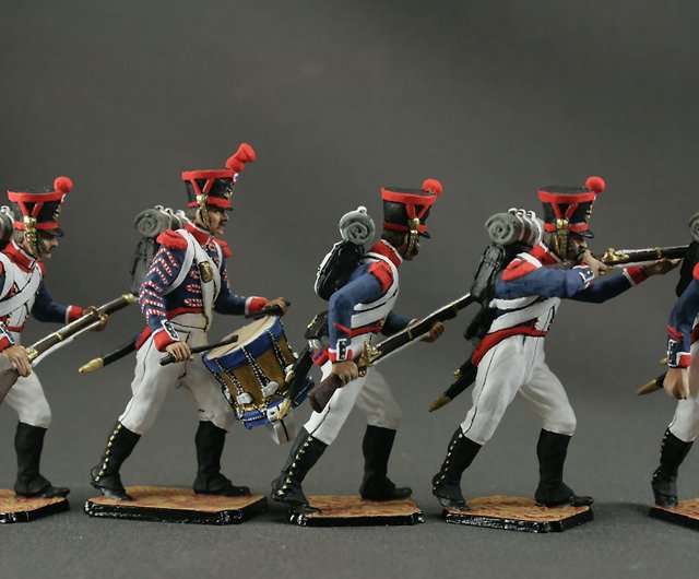 a set of five figures Warriors of Montenegro 54 mm tin soldiers HAND PAINTED 