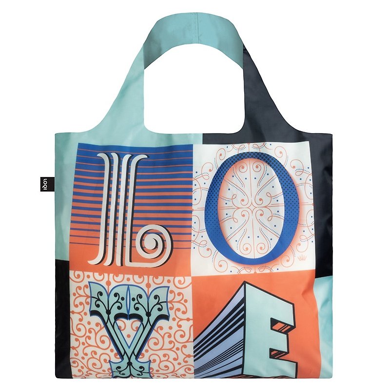 LOQI Shopping Bag-Love MFLO - Messenger Bags & Sling Bags - Plastic Multicolor