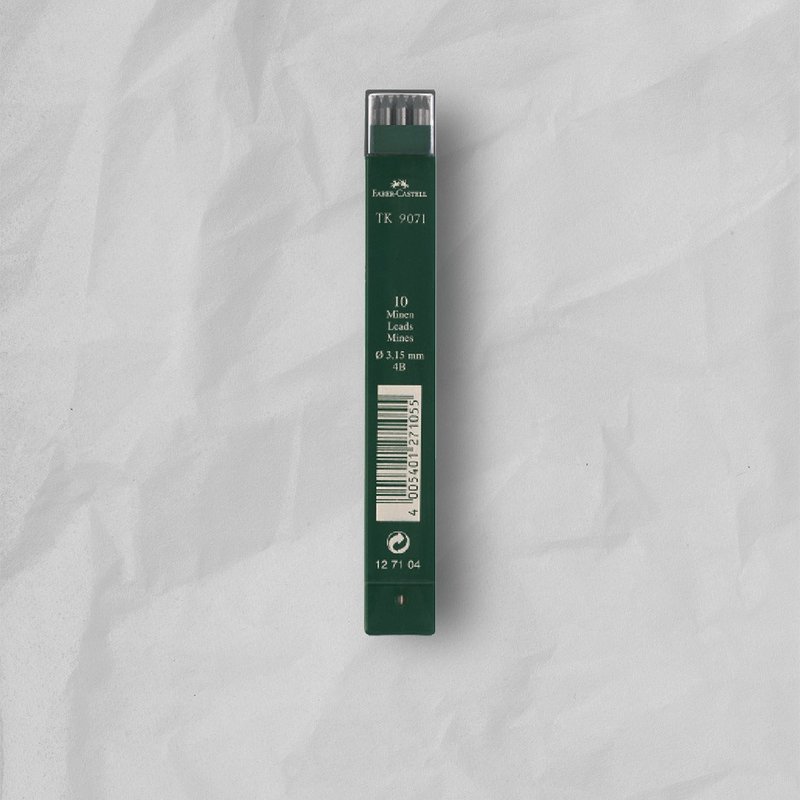 Faber-Castell 2. 0mm 工程筆芯 4B/盒-10支入(原廠正貨) - 其他書寫用具 - 其他材質 黑色