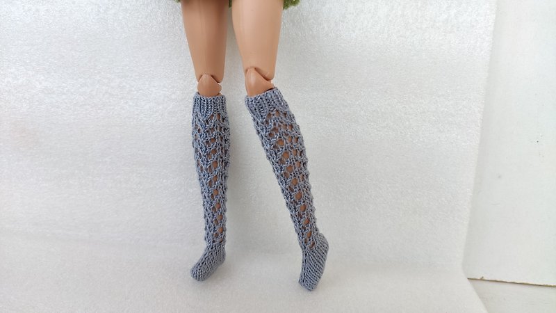 Knee socks handmade clothes for doll FR Poppy Parker Barbie MTM doll 12 in. 30cm