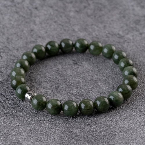グリーンルチル | 天然エネルギークリスタルブレスレット | 7.5-8.5mm