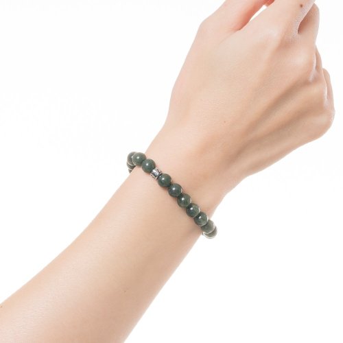 グリーンルチル | 天然エネルギークリスタルブレスレット | 7.5-8.5mm