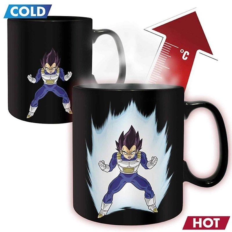 Officially Licensed DRAGON BALL Heat Change Mug - Cups - Pottery Multicolor