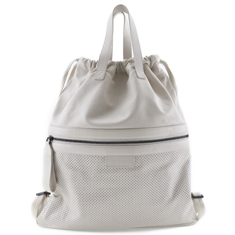 【日本直送】ボッテガヴェネタ BOTTEGAVENETA レッジェーロ リュック・デイパック 567222 カーフ アイボリー ユニセックス【中古】 - 後背包/背包/書包 - 真皮 白色