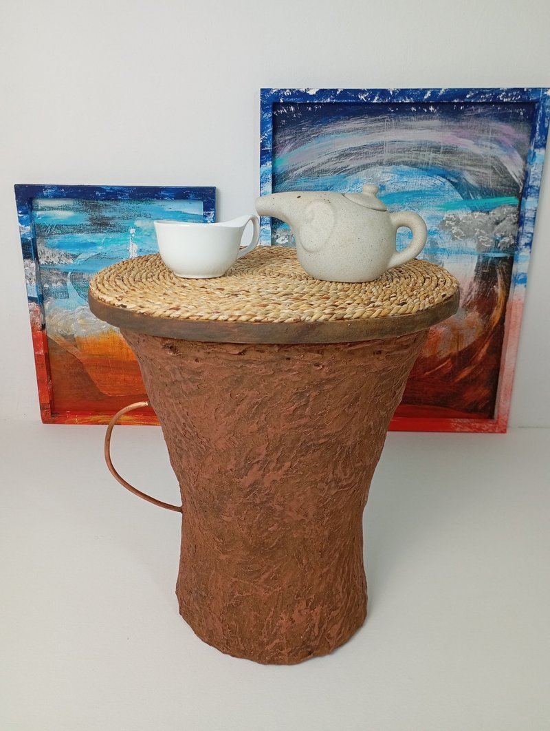 Art coffee table Coffee cup - 餐桌/書桌 - 其他材質 咖啡色
