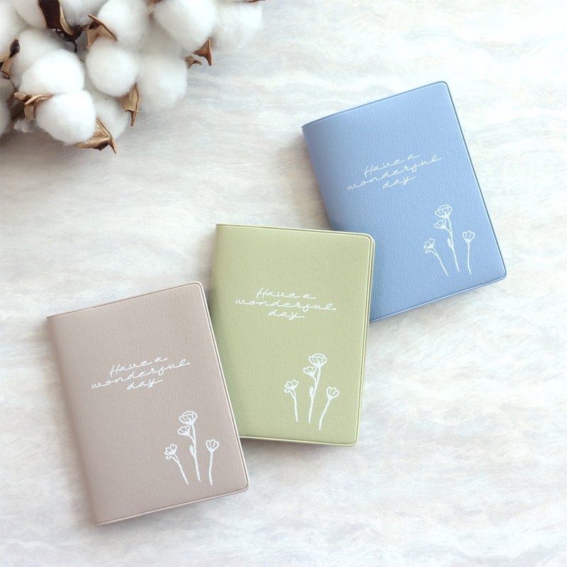 Flower style/Lightweight card storage book (3 colors) | Business card and financial card storage - Card Holders & Cases - Waterproof Material 