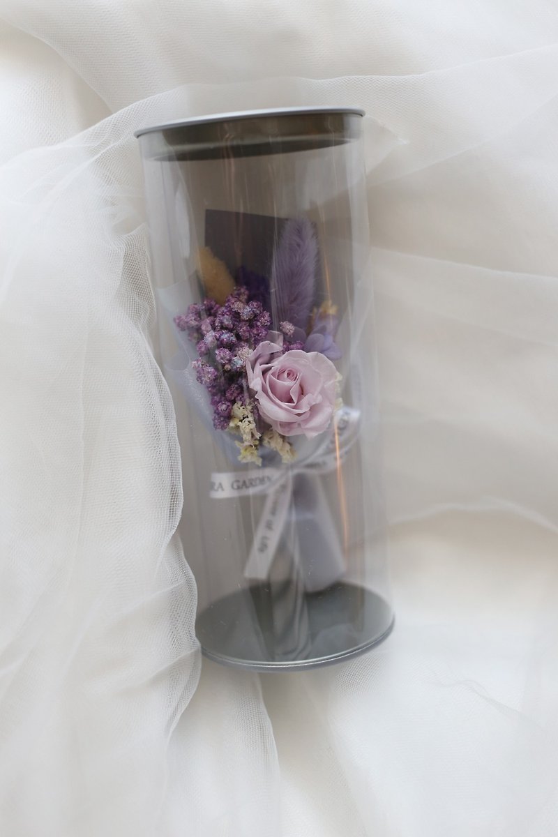 Yingluo Manor**Small round bucket bouquet/preserved dried flowers/gift bouquet/exchange gift - Plants - Plants & Flowers 