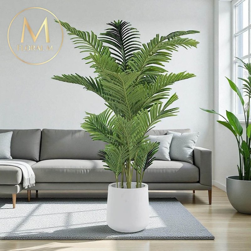 招財旺運鳳凰尾1.6公尺室內大型仿真植栽(贈送花盆) - 擺飾/家飾品 - 塑膠 綠色