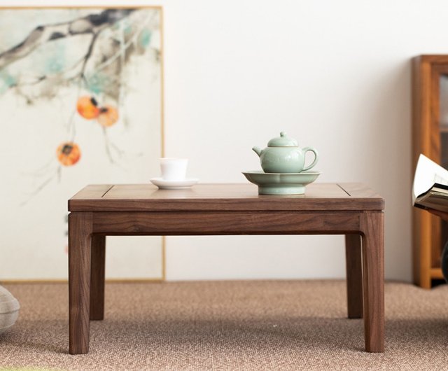 Solid Wood Low Table Bay Window Small Tea Table Tatami Rectangular Table -  China Side Table, Low Table of Solid Wood