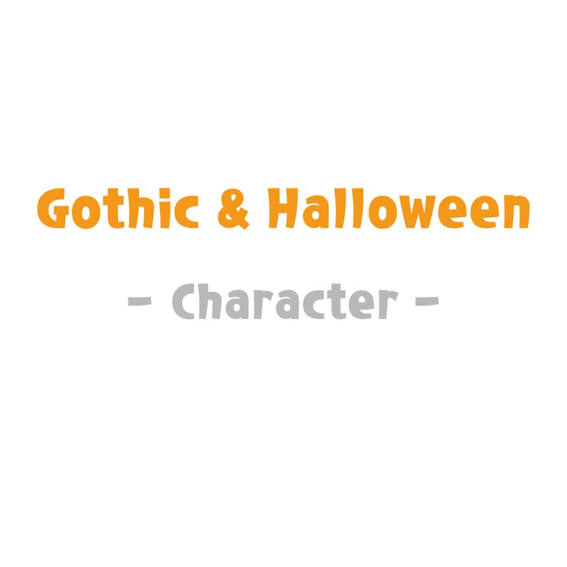 Gothic & Halloween - Character (고딕할로윈 - 인물) Set pack - 貼紙 - 紙 