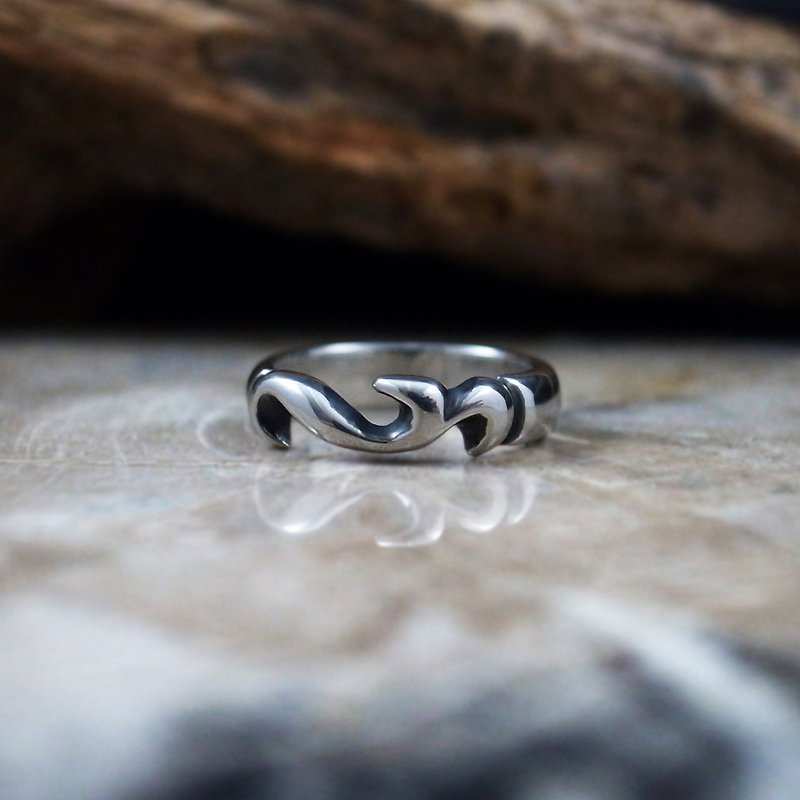[Suixi Ritang dual-use ring - fine version] 925 sterling silver ring (can be used as a couple's tail ring and plain ring) - แหวนทั่วไป - เงินแท้ สีเงิน