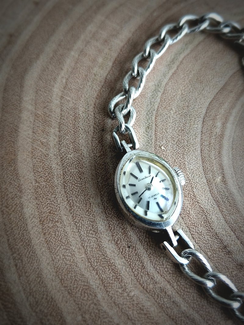 SEIKO 精工 Vintage 手鍊式古董女表 手上鍊發條 情人節禮物 - 女錶 - 其他金屬 銀色