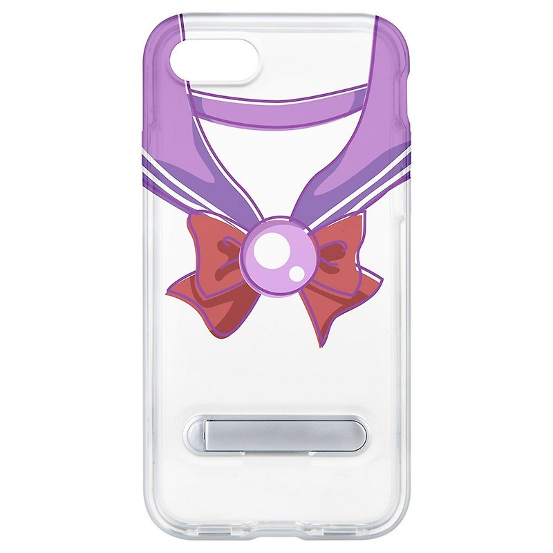 Sailor suit Saturn hidden magnet bracket iPhone 8 plus 7 Plus 6 plus phone case - Phone Cases - Plastic White