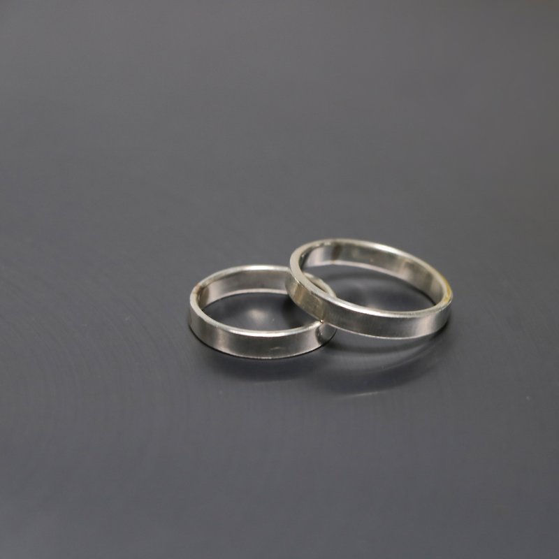 Plain Wide Sterling Silver Ring - แหวนทั่วไป - เงินแท้ สีเงิน