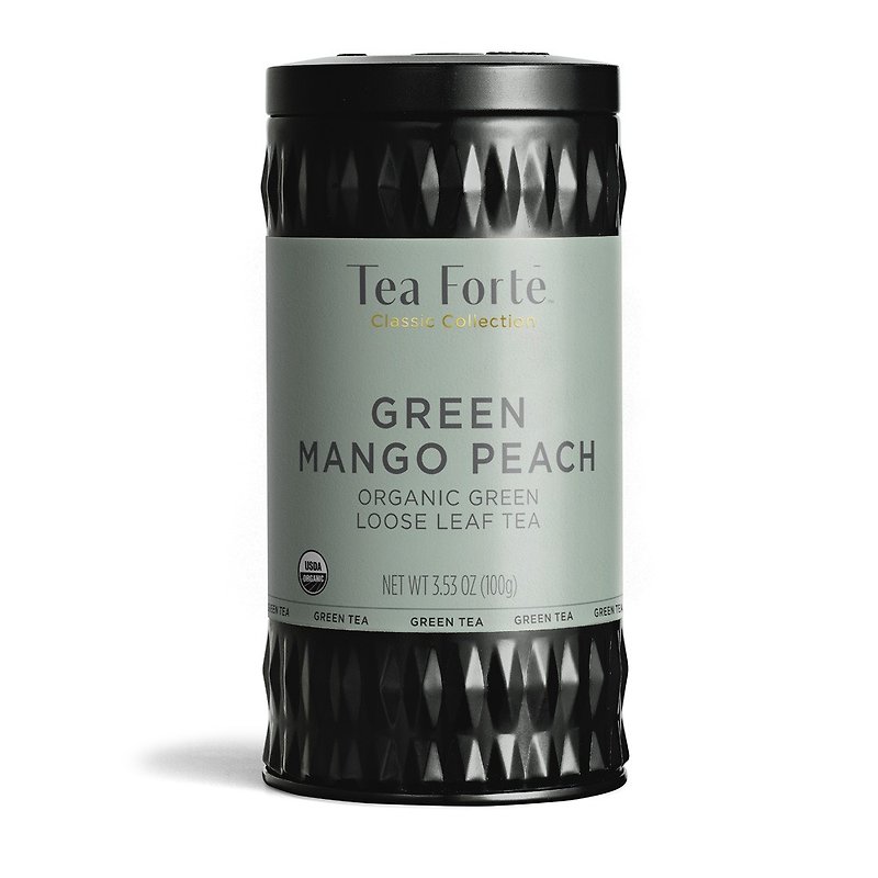 Tea Forte Canned Tea Series - Honey Tree Green Tea Green Mango Peach - ชา - อาหารสด 