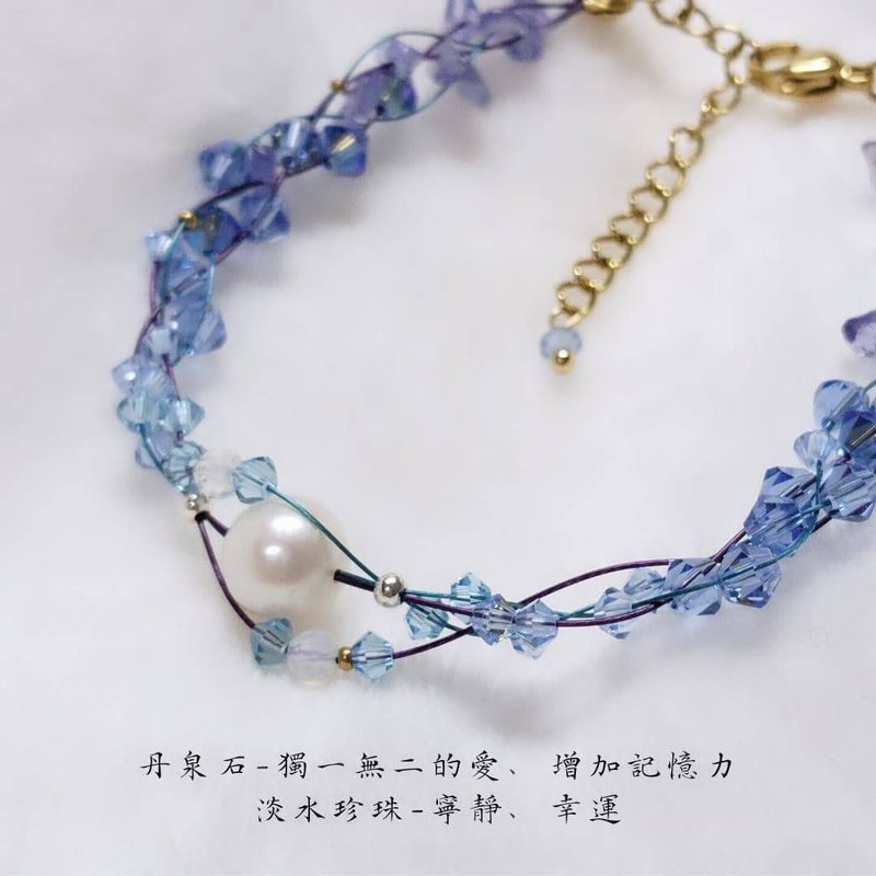 【戀與深空-祁煜海神】印象手鍊 - 手鍊/手環 - 水晶 粉紅色