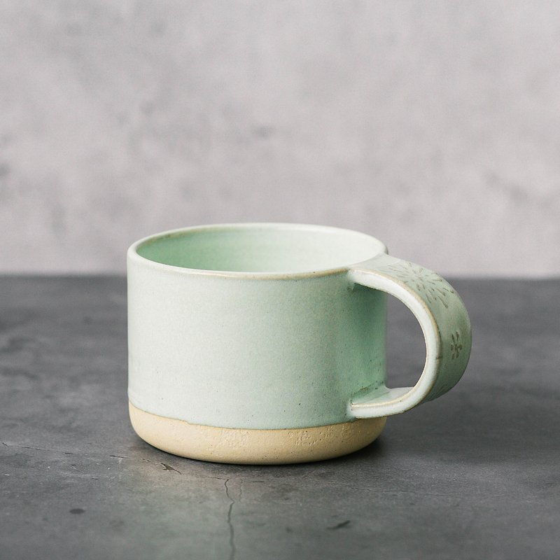 Wild Flowers - coffee cup ( dandelion / blue ) - Mugs - Pottery Blue