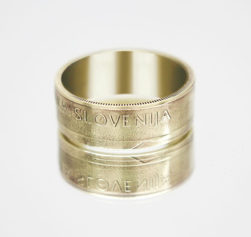 Slovenia Coin Ring 5 Tolarijov 2000 coin rings for men coin rings for women - General Rings - Other Metals 