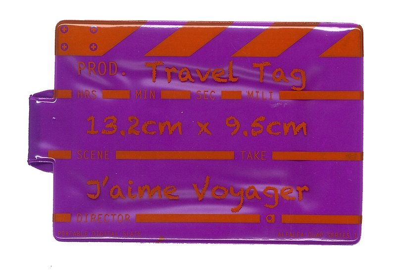 導演拍板行李牌 - 紫色 - 行李吊牌 - 塑膠 紫色